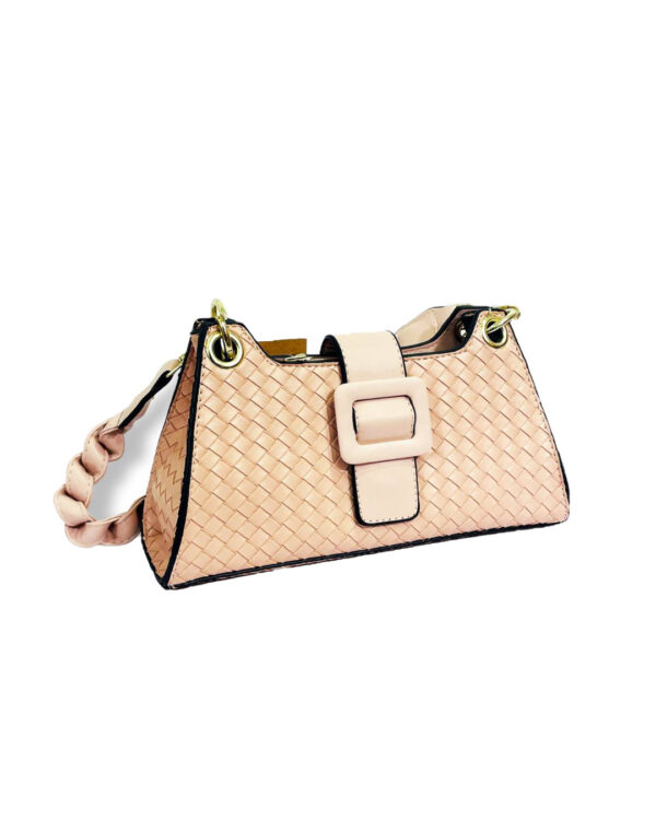 Croc Embossed Baguette Bag
