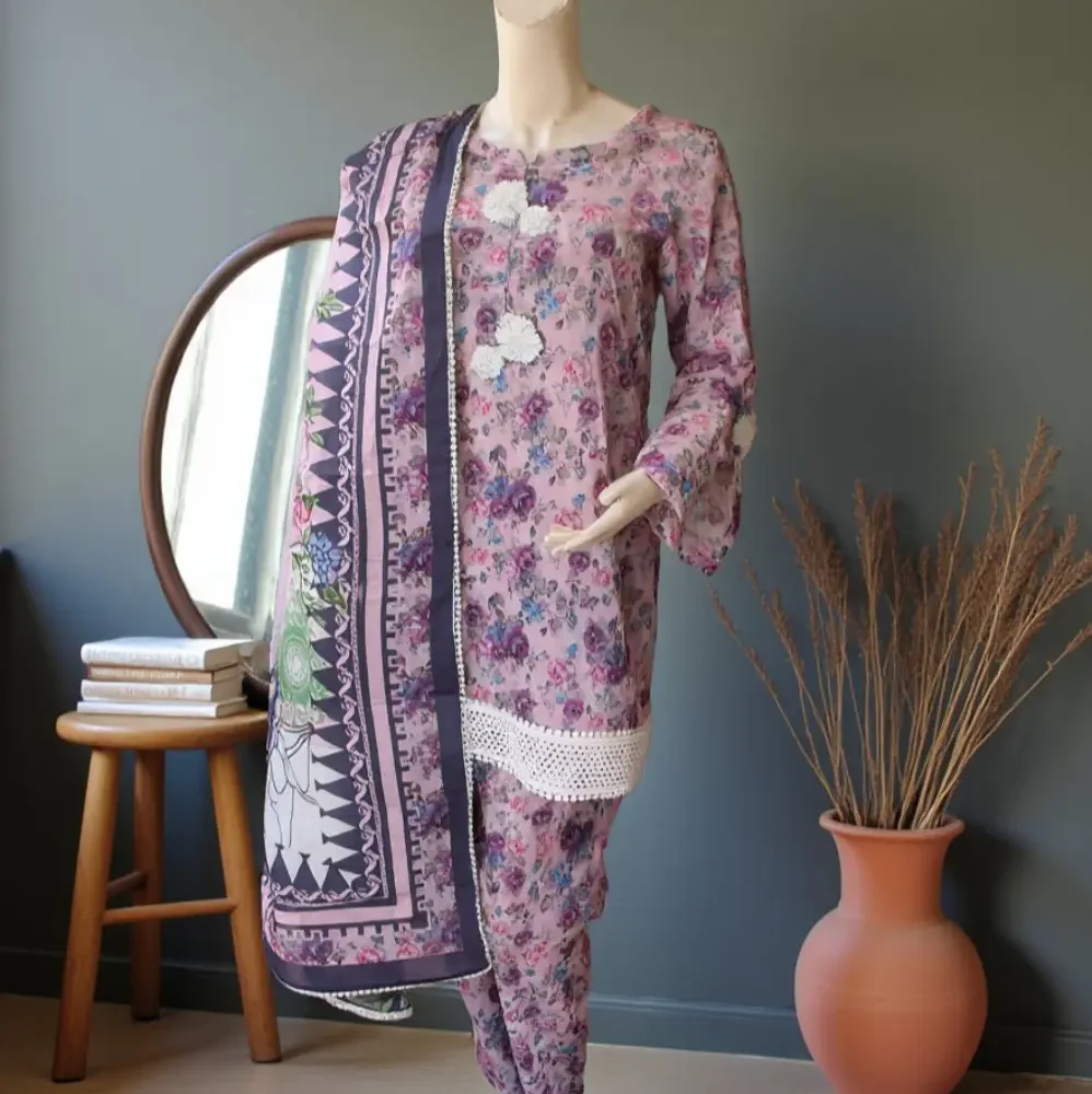 Zirwa - 3 Piece Printed Suit
